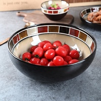 Casa vente en gros de vaisselle rustique en céramique fine de luxe européen 16 pièces vaisselle de table ensemble de vaisselle