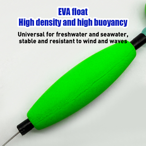 Kit d'appâts flottants avec sonnette, <span class=keywords><strong>flotteur</strong></span> durable en EPS, matériau en mousse EVA, hameçon rond, 24 pouces, pour océan et lac - Product Image 5