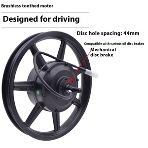 Moteur <span class=keywords><strong>de</strong></span> <span class=keywords><strong>roue</strong></span> <span class=keywords><strong>de</strong></span> véhicule électrique arrière <span class=keywords><strong>de</strong></span> 14 pouces <span class=keywords><strong>moyeu</strong></span> denté sans balais à grande vitesse 72V alliage <span class=keywords><strong>de</strong></span> magnésium intégré <span class=keywords><strong>roue</strong></span> brossée <span class=keywords><strong>de</strong></span> 14 pouces - Product Image 2