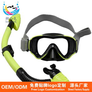 Set de Gafas de Buceo y Snorkel para Niños, Antivaho, Protección UV, con Tela de Silicona y Snorkel - Product Image 1