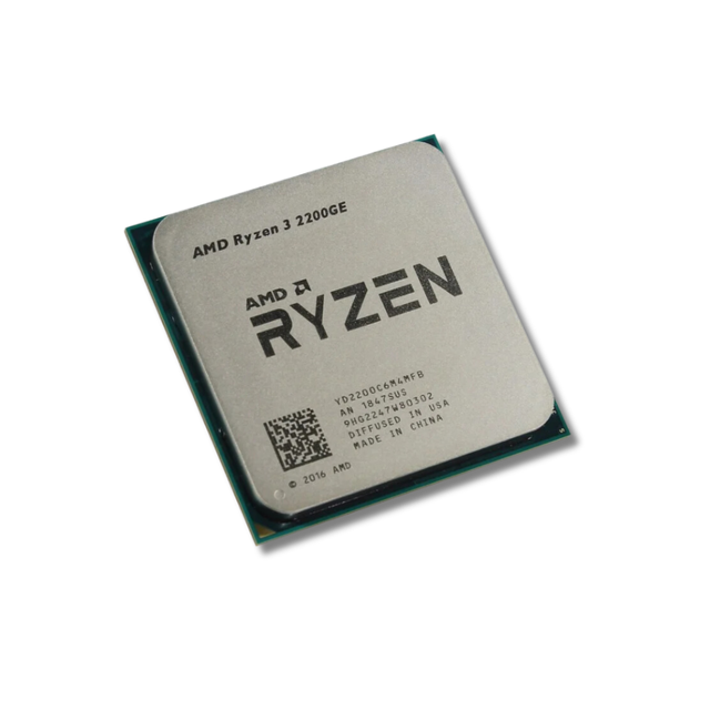 Ry Zen 3 2200GE Desktop Processor 4 Cores 4 Threads 3.20GHz Base 3.80GHz Turbo AM4 4MB Cache 14nm 35W TDP