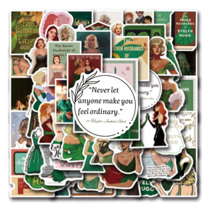 55PCS Livre roman Les sept maris d'EvelynHugo autocollant - Product Image 2