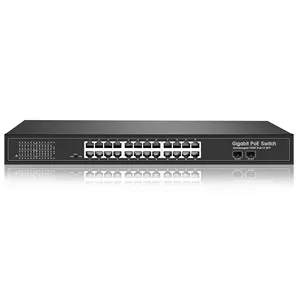 16 PoE + bağlantı noktası 1U rafa monte edilebilir 300W 16 portlu Gigabit Ethernet yönetilmeyen <span class=keywords><strong>2</strong></span> 1G Uplink SFP PoE anahtarı - Product Image 6