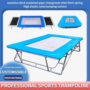 <span class=keywords><strong>Trampoline</strong></span> de gymnastique professionnel en PVC sûr, directement de l'usine, pour adultes et enfants, utilisation intérieure/extérieure, prix plus bas - Product Image 4