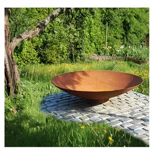 Hochleistungs-Außen kamin Metall Corten Stahl Edelstahl Wasser Garten Feuerstelle Schüssel Brecher Kegel Rostige Feuerstelle