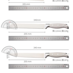 High Quality 7-Piece Stainless Steel Kitchen <b>Knife</b> Slicing <b>Knife</b> Professional Chef's <b>Knife</b> <b>Set</b> with Block - Product Image 6