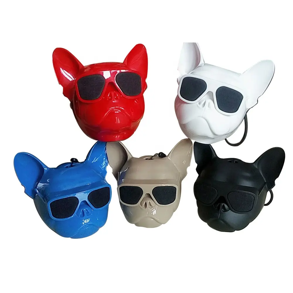 Newest Creative Cool French BullDog Shaped Blue tooth Speaker with TF card FM radio function