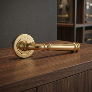 Poignée de porte classique en laiton finition dorée, quincaillerie de meubles, poignée de tiroir, décoration maison et bureau, design durable - Product Image 2