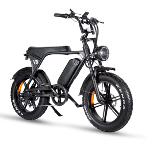 20" 4.0 Fat Tire Electric Bike V8 Model 750W Rear <b>Hub</b> Motor 48V 15Ah Lithium Battery High Carbon Steel Frame Double Disc Brake - Product Image 2