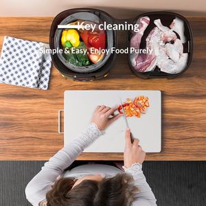 Machine de nettoyage des fruits et légumes, purificateur rotatif domestique, machine de lavage entièrement automatique des aliments et des légumes - Product Image 4