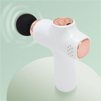 Mini pistolet de massage USB portable, appareil de massage des fascias, relaxation musculaire avec chaleur, visage et corps, 6 vitesses