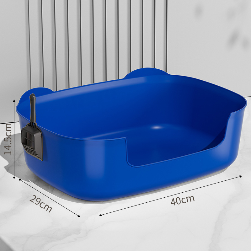 Gamelle pour chat monobloc, bleu ciel