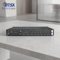 Procesador de Video Wall 8K60 HDMI DP a 15 HDMI con Ajuste Fino Independiente de Bisel y Control Remoto de Red para Publicidad en Centros Comerciales