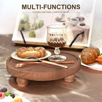 Présentoirs décoratifs en bois pour la décoration du salon, socle en bois de style campagnard pour l'organisation de l'évier de cuisine