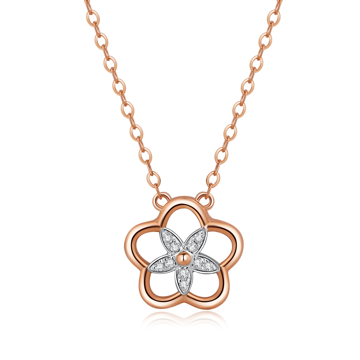 Or rose blanc 18 carats