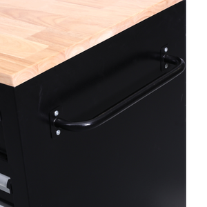 Armoire à outils robuste en gros, OEM, établi, plateau en bois de 25 mm, 4 tiroirs, capacité de charge de 300 kg, pour <span class=keywords><strong>atelier</strong></span>, garage, rangement - Product Image 5
