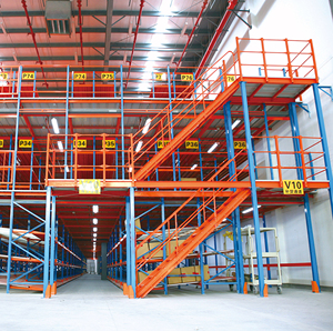 Sistem Rak Lantai Mezzanine Platform Kantor Penyimpanan Bertingkat Gudang Tugas Berat Baja Kustom Harga Pabrik - Product Image 2