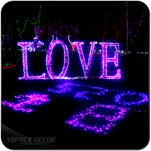 Luz led de diseño romántico para el Día de San Valentín, fuente de amor para exteriores, temática publicitaria - Product Image 3