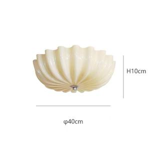 Lampada pendente a forma di fiore in stile crema retrò creativa per soggiorno camera da letto - Product Image 3