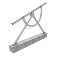 Structures en acier galvanisé pour systèmes de montage solaire au sol pour supports photovoltaïques