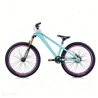 Vélo de montagne en aluminium de 26 pouces avec une seule vitesse et amortissement pour le dirt jump freestyle