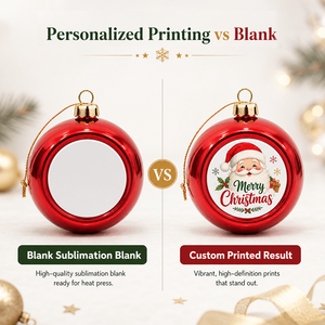 Boule décorative <span class=keywords><strong>en</strong></span> plastique vierge pour sublimation, pour la personnalisation <span class=keywords><strong>de</strong></span> décorations <span class=keywords><strong>de</strong></span> Noël et promotion, vente <span class=keywords><strong>en</strong></span> gros Topjlh - Product Image 4