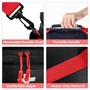 <span class=keywords><strong>Sac</strong></span> Organisateur de Pilules à Double Couche Vide avec Fermeture Éclair Verrouillable et Séparateur Ajustable – Étui de Voyage pour Médicaments - Product Image 3