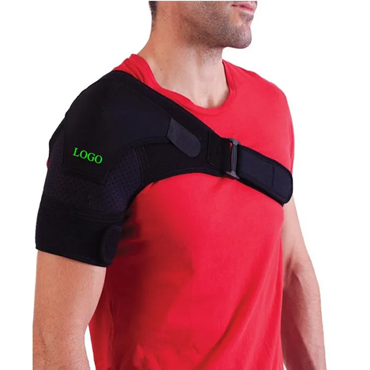 Adjustable Shoulder Support Brace with Pressure Pad for Men Women