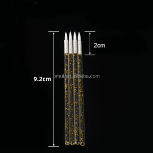 Confezione da <span class=keywords><strong>50</strong></span> pennelli per il trucco glitterati e getta applicatore per Eyeliner con manico in plastica setola bianca per il trucco degli occhi - Product Image 1