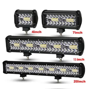 HOT 라이트 Led 바 알루미늄 트리플 열 Led 헤드 라이트 콤보 스팟 홍수 빔 바 오프로드 주행 라이트 바 4x4 Suv Av 지프