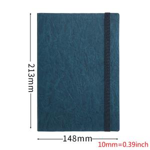 Carnet personnalisé format A5, couverture rigide en cuir véritable texturé, bloc-notes multifonctionnel coloré - Product Image 5