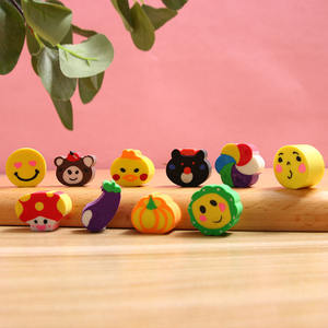 Cartoon Kawaii Mini Rubber Eraser New <b>TPR</b> Pencil 3D Eraser Promotional Gift High Quality Cute Vegetables Shape Pencil Eraser - Product Image 4