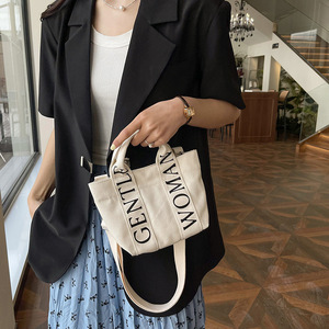 Fabrieksgroothandel Hoge Kwaliteit Kleine Canvas Dames Mini Tassen Denim Dikke Canvas Veelzijdige Bestseller Schoudertassen - Product Image 6