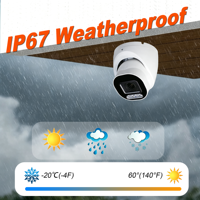 5MP Analog Security Turret Camera Outdoor, 5X Optical Zoom,4-in-1(TVI/CVI/AHD/CVBS),Built-in Mic,IR Night Vision,IP67,Metal,NTSC
