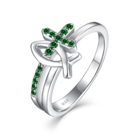 Bague chrétienne femmes christianisme foi catholique jésus 925 en argent Sterling étanche multicolore croix anneau bijoux