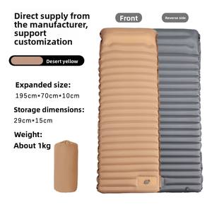 Outdoor-Camping Integrierte Pumpe Aufblasbare Schlafmatte Kombi Mehrpersonen Verdickte 10cm TPU Leichtgewichtige Luftmatratze 195cm Zelt - Product Image 4