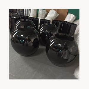 Пользовательские черные круглые цветочные горшки высокого качества из стекловолокна цветочные горшки для украшения дома - Product Image 3