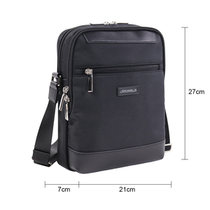 Bolso de negocios con correa de hombro desmontable, bolso tipo mensajero, bolso de hombro acolchado con asa superior, resistente a los arañazos, negro - Product Image 2