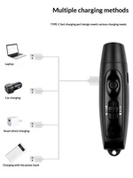 Kit de sifflet électrique rechargeable, sac de rangement avec cordon, plusieurs modes sonores, écologique, léger, pour arbitre en plein air