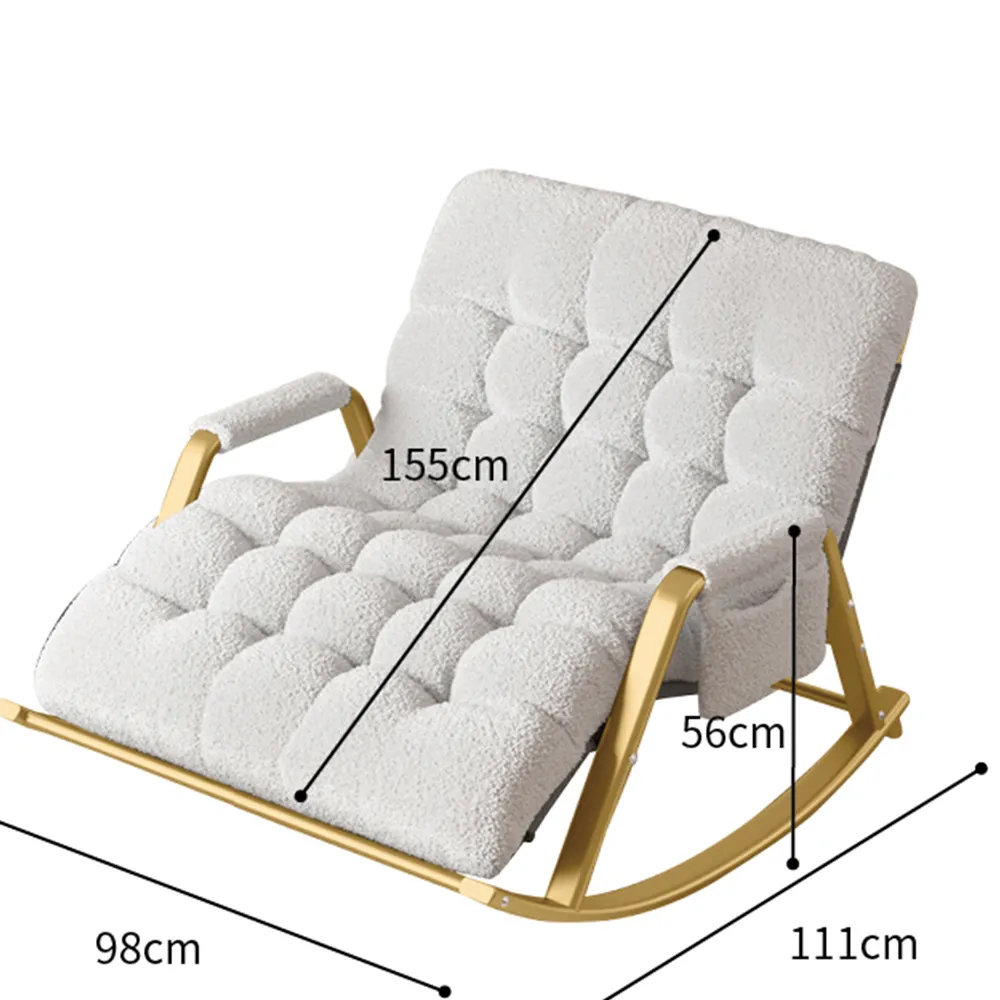 Fauteuil Luxe Bankstel Slaapkamer Accent Lounge Stoel Zitzak Zitzak Slaapbank Pop Katoen Volledige Vulling