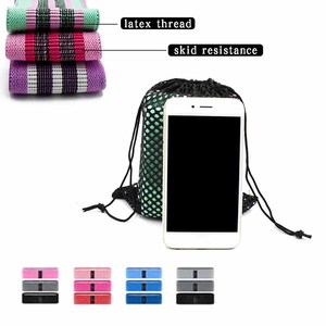 Juego de Bandas de Resistencia para Ejercicio con Logotipo Personalizado, Antideslizantes, 3 Niveles, de Tela, para Glúteos y Cadera, Hechas de Látex - Product Image 6