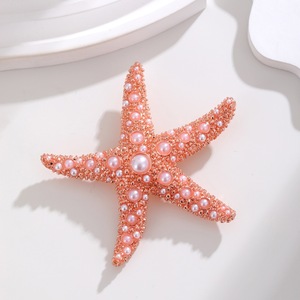 Elegante Spilla a Forma di Stella Marina in Stile Retrò Coreano, Preziosa Corsage con Stella Marina Incastonata per Cappotti, Abiti, Matrimoni e Fidanzamenti per Bambini - Product Image 5