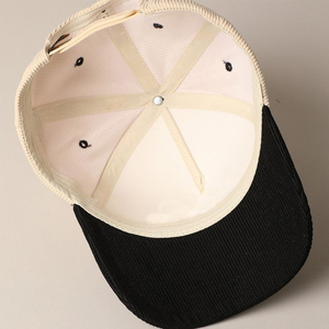 Gorras de Béisbol de Pana de Dos Tonos, Sin Estructura, con Logotipo Bordado Personalizado, Gorras Deportivas - Product Image 5