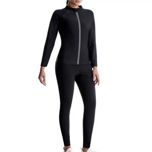 Traje de Sauna <span class=keywords><strong>2</strong></span> en <span class=keywords><strong>1</strong></span> de Alta Calidad 2025, Leggings Adelgazantes para Mujer, Quemador de Grasa, Top de Manga Larga, Moldeador Corporal, Traje de Yoga para Fitness - Product Image 5