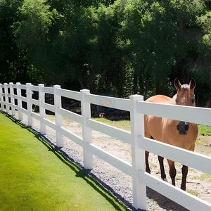 Clôture d'arène équestre <span class=keywords><strong>en</strong></span> <span class=keywords><strong>PVC</strong></span> personnalisée de 6 pieds, 8 pieds, 12 pieds, composite <span class=keywords><strong>en</strong></span> vinyle de haute qualité, clôture de jardin blanche, <span class=keywords><strong>kit</strong></span> de portail et de poteaux <span class=keywords><strong>en</strong></span> plastique - Product Image 5