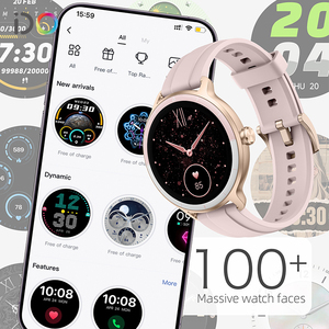 Reloj inteligente femenino 2025, pantalla TFT HD de 1,27 pulgadas, IP68, resistente al agua, banda de silicona para contestar llamadas BT, soporte OEM ODM al por mayor - Product Image 2