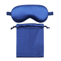 Masque pour les yeux en satin de soie multifonctionnel en gros avec sac en tissu personnalisé imprimé
