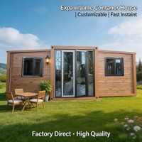 Maison conteneur mobile préfabriquée pliable extensible résistante aux ouragans au design contemporain avec caractéristiques modulaires et portables
