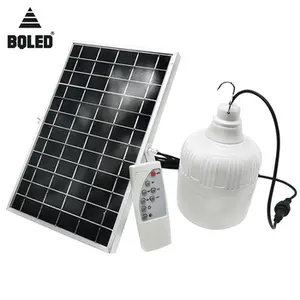 LED Camping Light Bulb Solar Panel and USB Rechargeable Portable Outdoor  Solar Energy Lamp