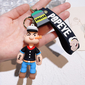 Lelanda - Llavero de Goma 3D con Diseño de Popeye, Bonito y Creativo, Colgante para Niños, Accesorio para Bolsos y Coches, Pequeño Regalo, Venta al por Mayor - Product Image 6